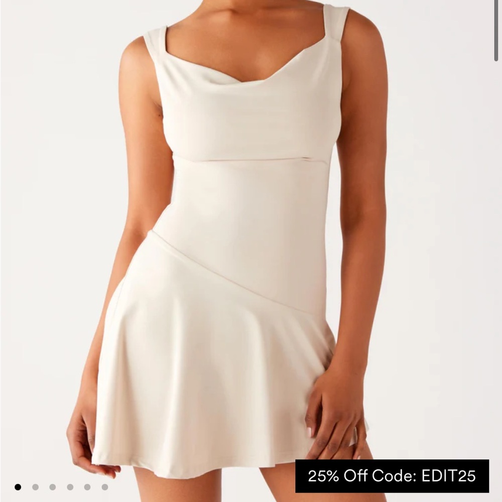 Peppermayo Cream Mini Dress